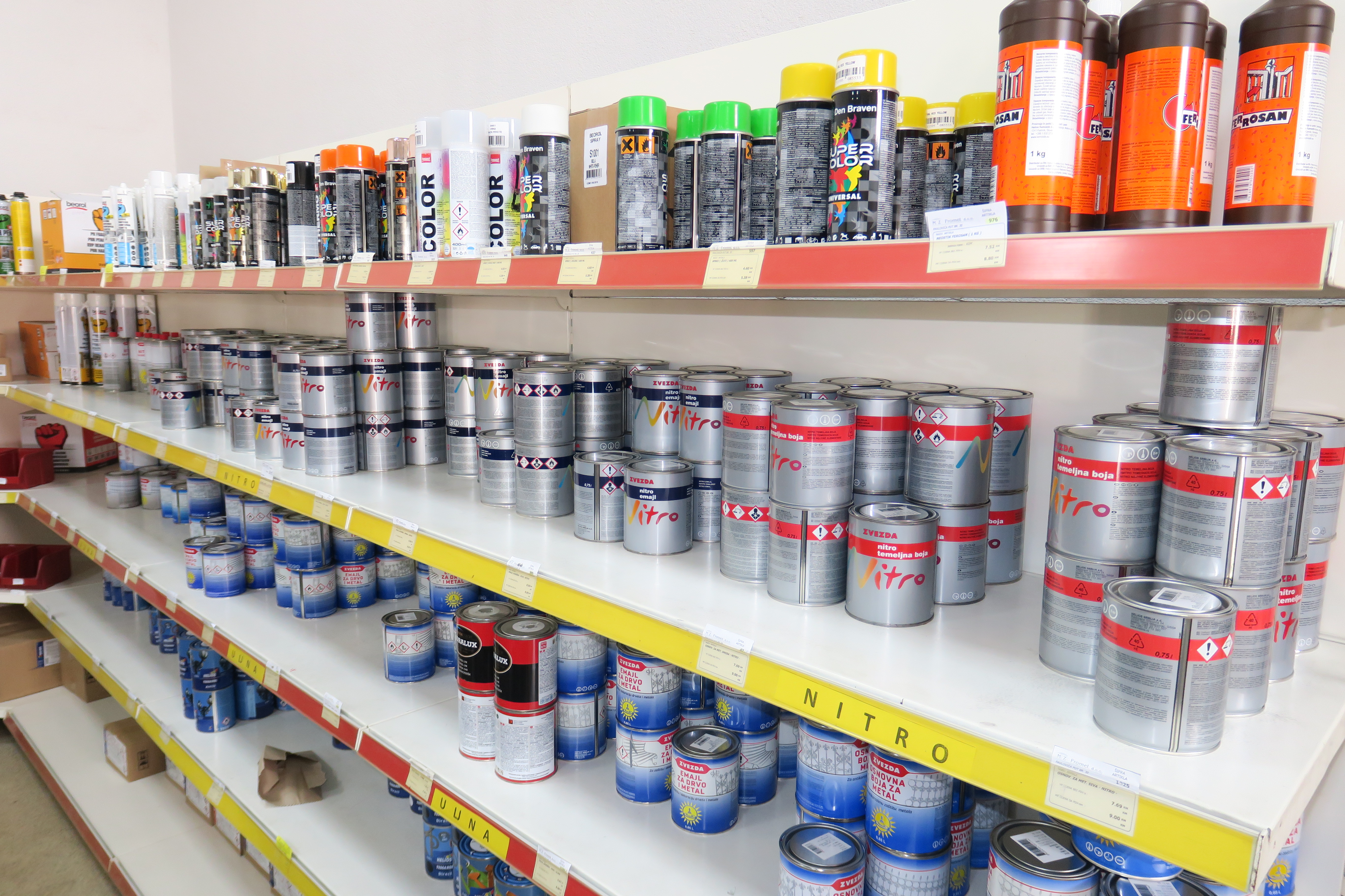 Boje i lakovi - MZ Promet