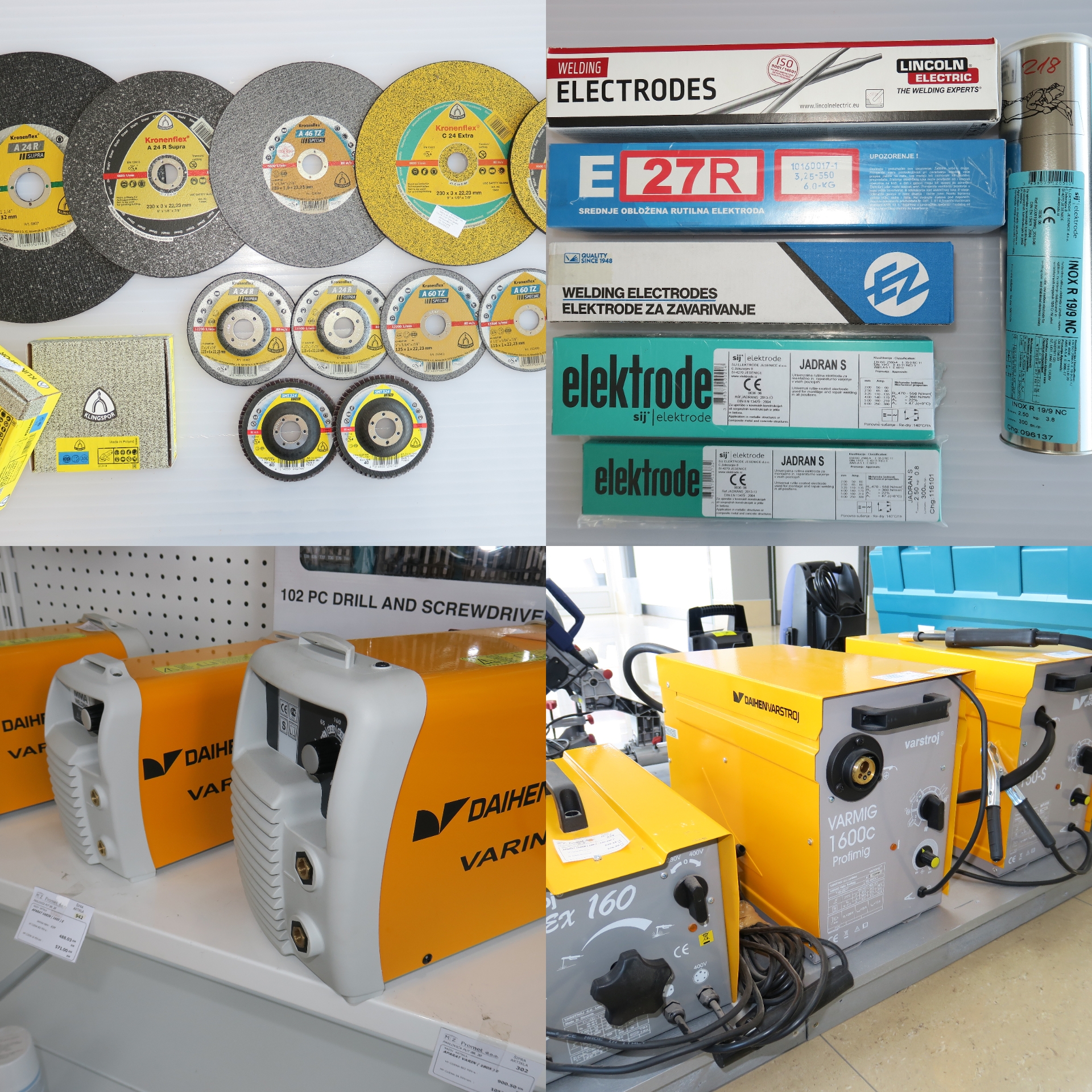 Rezni, brusni materijali i oprema za zavarivanje - MZ Promet